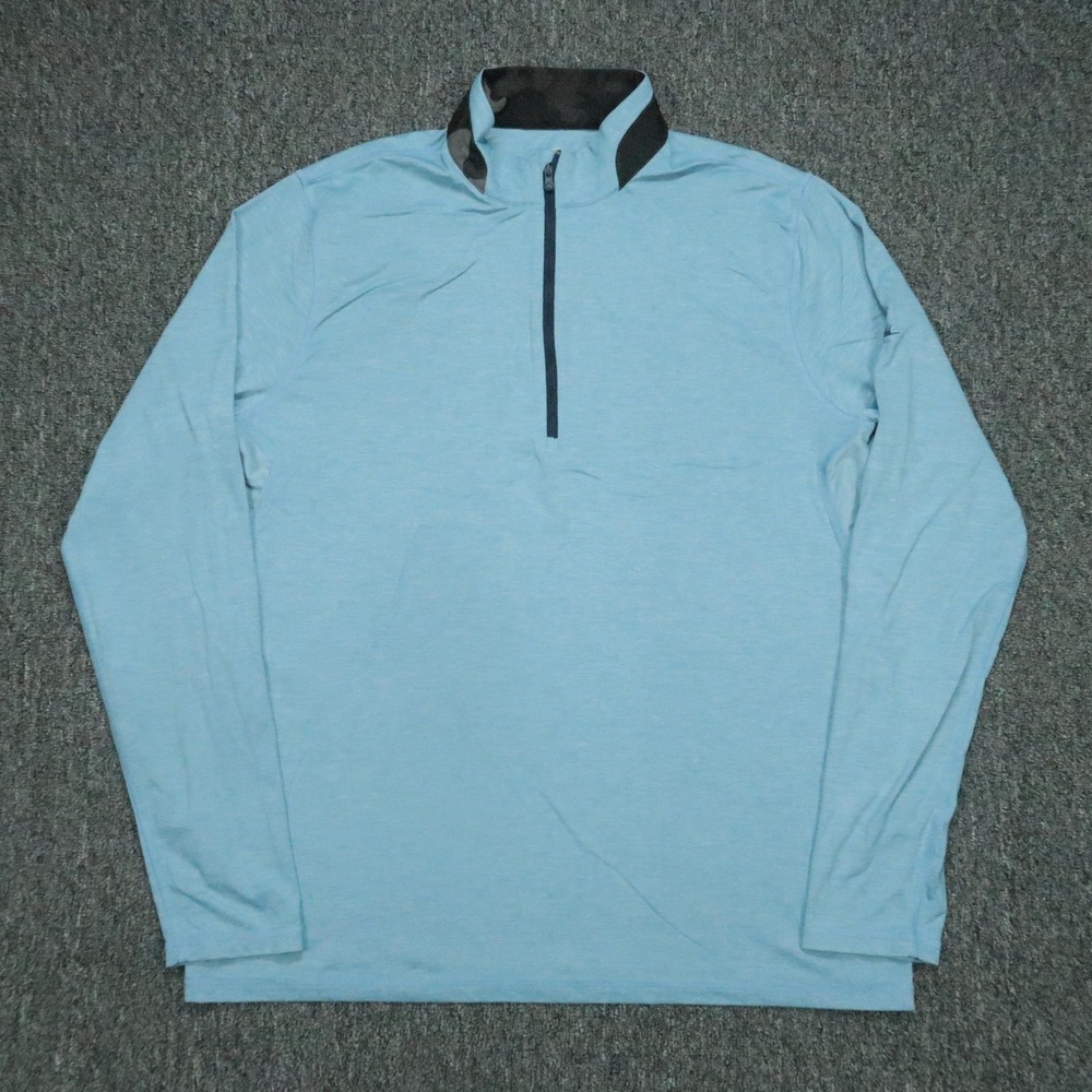 Greyson Pullover Mens Large Blue Quarter Zip‎ Tate Performance Golf Sweater